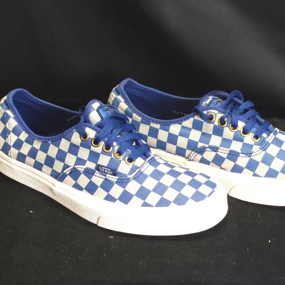 Vans x Harry Potter Authentic Ravenclaw Checker Sneakers Men's 9 Woman's 10.5
